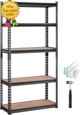 Storage Shelving Unit 5-Tier Adjustable 2000 Lbs Capacity Heavy Duty Garage