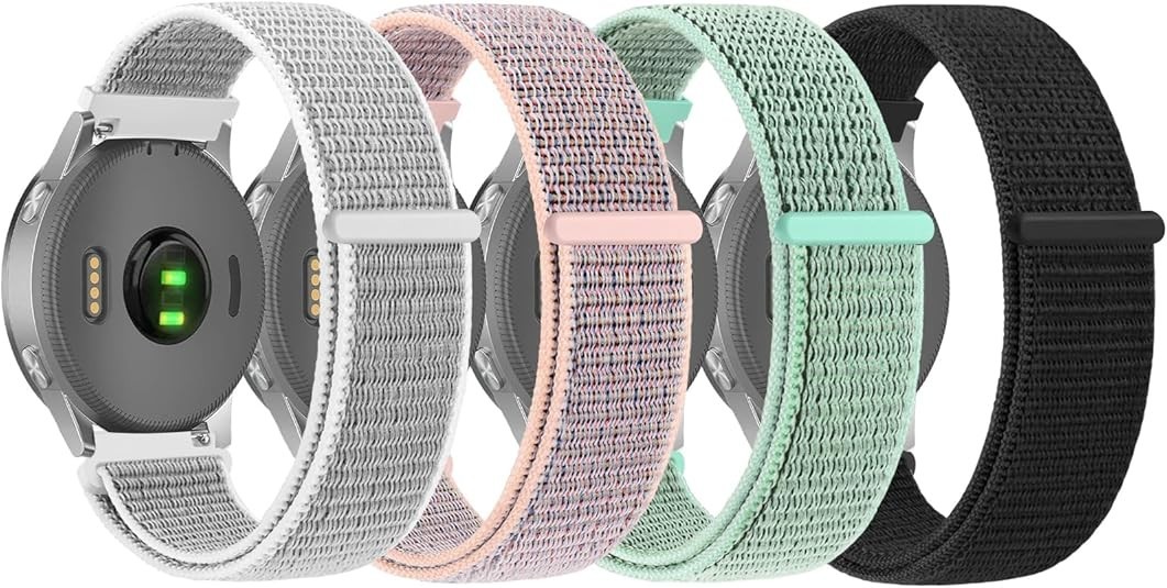 4 PACK Bands for Garmin Venu 3S &sol; Venu 2S &sol; Vivoactive 4S &sol; Vivomove 3S &sol; Foreru