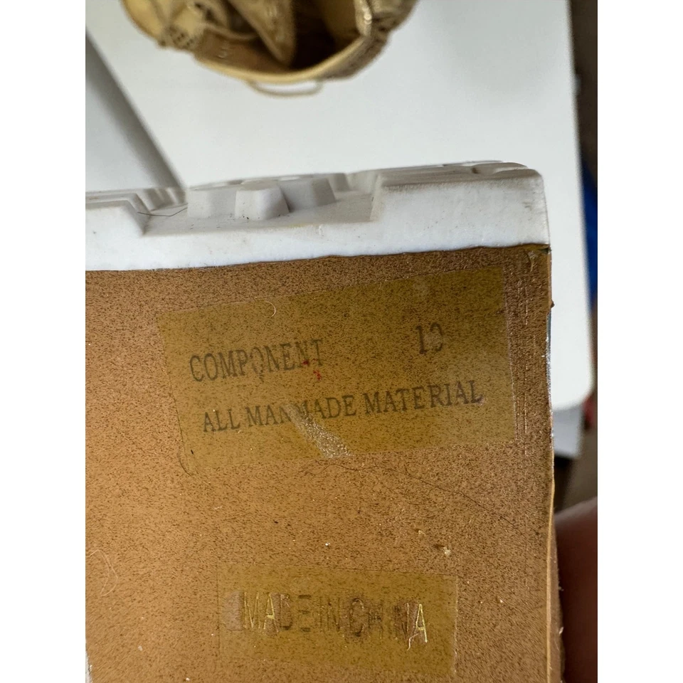 Женская золотистая перфорированная клетка-ботинки на платформе с открытым носком DOLL HOUSE 10 - Изображение 2 из 4