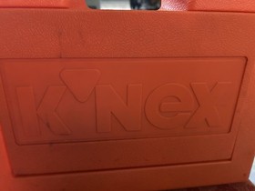 Vintage 90s K'NEX Large Mixed Lot Orange Carrying Case KNEX Building Toys Extras