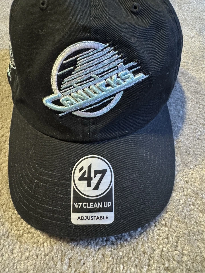 Новый '47 Vancouver Canucks коньков папа шляпа 1998 ASG черный регулируемый новом зеленый крышка - Изображение 4 из 4