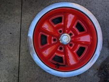 1970 -1981 Camaro Z28 Oem Gm 5-spoke Rally 15 X 7 Steel Wheel-orange