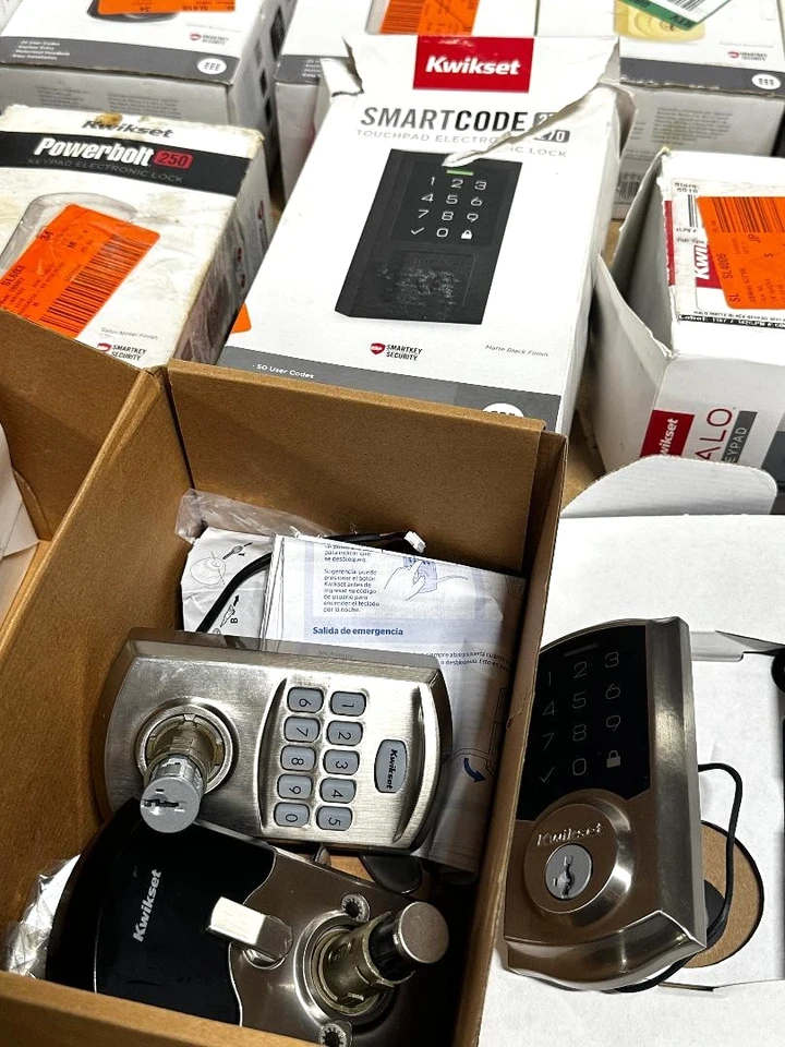 批量 20 件 - Kwikset SmartCode 和 Powerbolt 电动门锁 混合品种 🔑 — 第 3/4 张图片