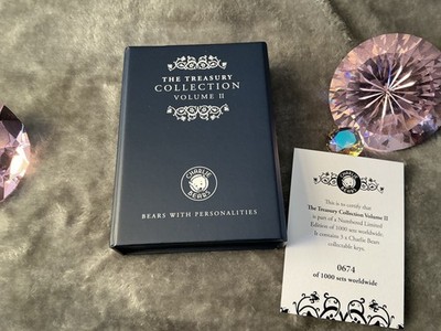 Charlie Bears Treasury Collection 3 Boxed Set Of 3 Keys Limited Edition Of 1.000  