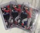 Topps Bowman Shohei Ohtani Los Angeles Angels #49 Baseball Card Lot 3 2018
