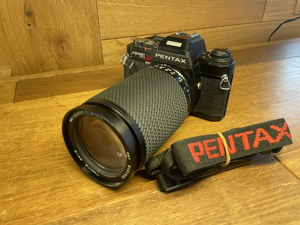 Casi Mint Pentax Program A Película Cámara Tokina Sz-X 60-300mm F/4-5.6 Lente / - Imagen 2 de 4