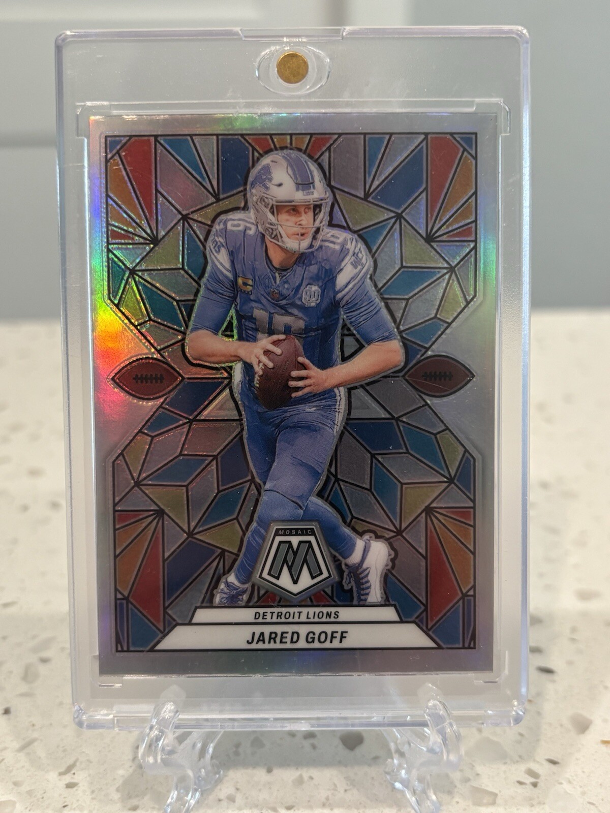2024 Panini Mosaic Jared Goff Stained Glass SSP Detroit Lions #SG-6 Case Hit