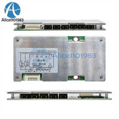 7S 24V 30A/40A/60A 18650 Li-ion Li-ion Battery BMS PCB Protection Board Balance