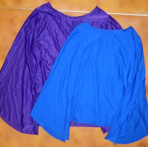 NWOT Praisewear Pullover Blouse Liturgical Long Bell Sleeve Blue or Purple Ad/Ch - Picture 1 of 6