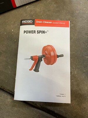 Ridgid 57043 POWER SPIN+ Drain Cleaner with AUTOFEED