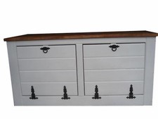 Ancienne boîte à chaussures en bois étagère armoire couloir armoire meuble rangement WJL5