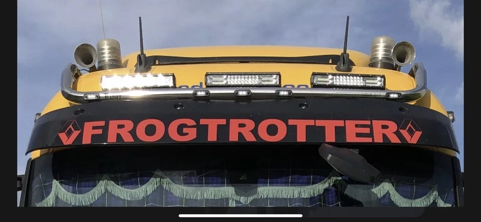 BARRA DE LUZ DE ACERO INOXIDABLE TECHO SUPERIOR + 9 LED RENAULT GAMA T 2013-2021 Foto 2 de 4