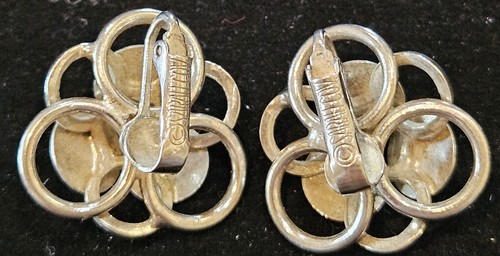 Vintage Sarah Coventry Silber Ohrclips - Bild 2 von 2