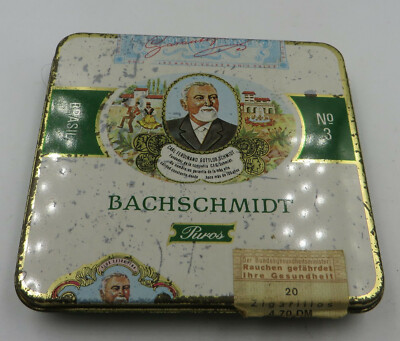 Blechdose Bachschmidt Brasil No. 3, Puros sehr guter Zustand