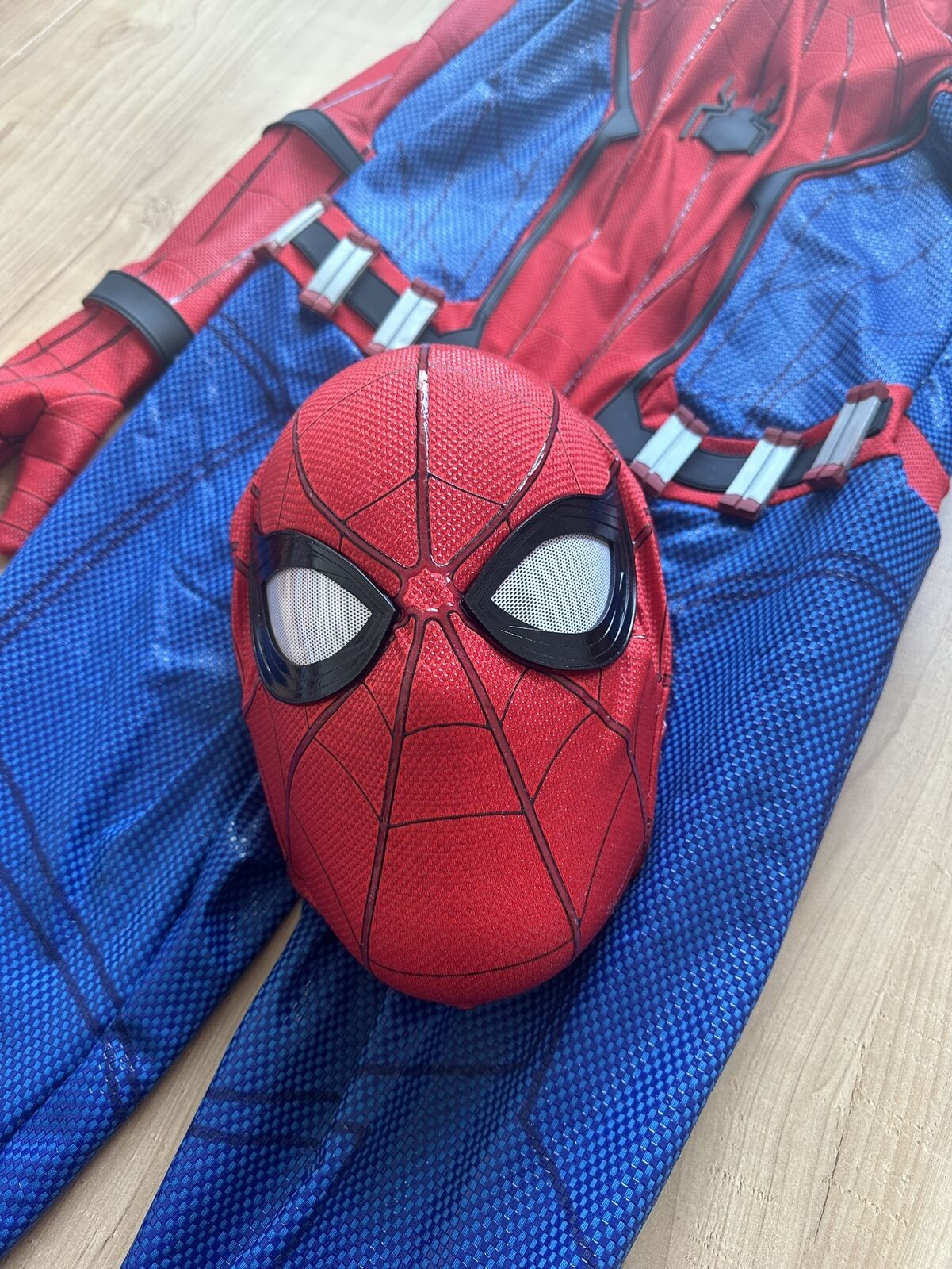 FAMILIO-Costume Spiderman Enfant Déguisement Spiderman Enfant Homecoming  Halloween Carnaval Cosplay Masque 3D Imprimer Spiderman Homecoming Costume