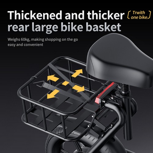 NAVIC ESBS 500W 14inch Commuter Electric Scooter with Seat &Carry Basket 21MPH - Picture 3 of 11