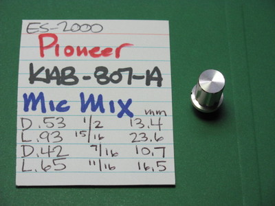  PIONEER KAB-807-A MIC MIX KNOB ES-2000 ENTERTAINMENT SYSTEM