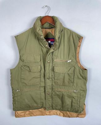 トップス 80s-90s Woolrich army green fishing vest 80s-90s Woolrich army green fishing vest トップス