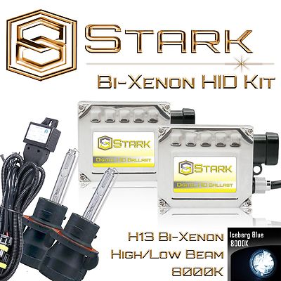 Stark 35W Bi-Xenon HID HiLo Headlight Mini Kit - H13 9008 -8K 8000K Iceberg Blue