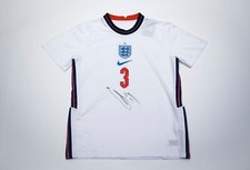 Luke Shaw SIGNED England EURO 2020 Shirt AFTAL COA
