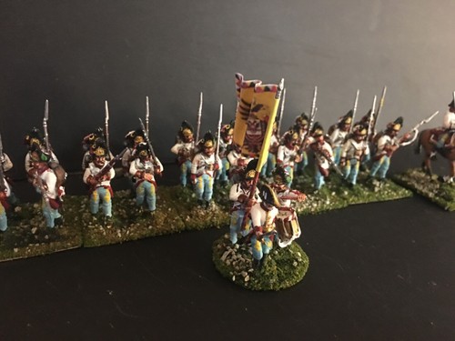 28 - 28mm Painted Figures - Napoleonic Austrian Hungarian Grenadier Infantry !