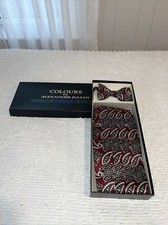 Alexander Julian Cummerbund And Bow tie Paisley Print 100 Silk