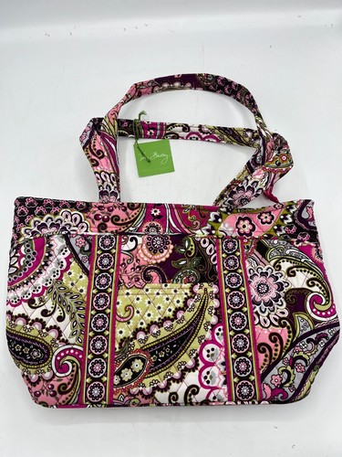 Vera Bradley Very Berry Paisley Beuteltasche Handtasche Tasche Neu mit Etikett - Bild 3 von 5