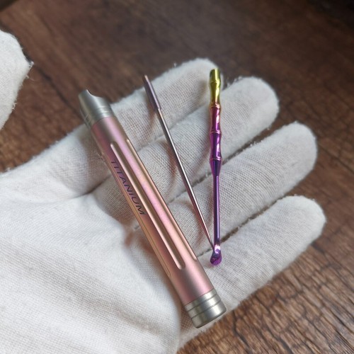 Waterproof Titanium Pill Capsule Case EDC Portable Toothpick Holder Container - Picture 21 of 21