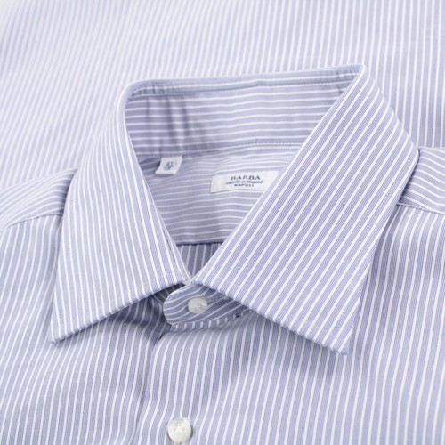 barba-nwt-dress-shirt-size-16-41-blue-w-white-striped-100-cotton