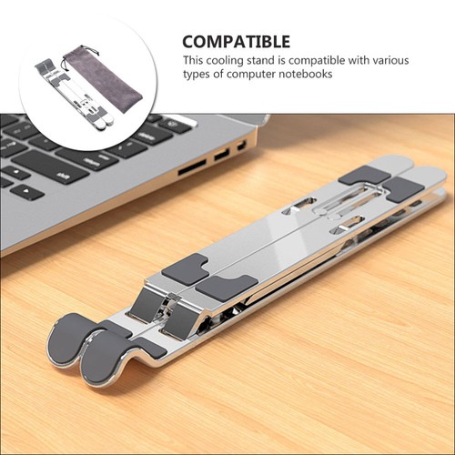 Universal Bracket Desktop Elevating Holder Foldable Laptop Stand - Photo 7/12