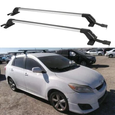 43.3" Car Luggage Carrier w/Lock Top Roof Rack Cross Bar For Toyota Matrix XRS