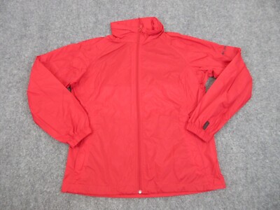 Columbia Jacket Womens Adult Large Red Lightweight Outdoors Logo Full Zip  Ladies