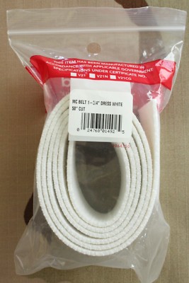 USMC US MARINE CORPS MARINES E/M & NCO PARADE DRESS BLUES REPLACEMENT WHITE  BELT | eBay