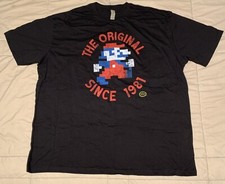 Mario Bros The Original Since 1981 3XL Black Cotton Short Sleeve T-Shirt 8 Bit