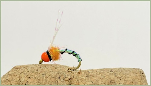 Hothead Buzzer/ Nymph Trout Fishing Flies, 24 Pack, Popular patterns, Size 10/12 - Picture 9 of 13