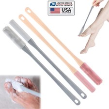 2PCS Long Handle Silicone Toe Gap Cleaning Brush Shower Foot Scrubber Brush NEW
