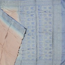 Vintage Pale Pink Sarees 100 Pure Silk Woven Indian Sari 6YD Decor Craft Fabric