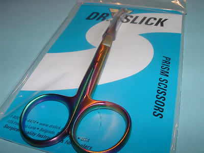 Dr Slick 4 1/2 inch Prism Hair Scissors Straight Fly Tying Fishing Tools SH45PR
