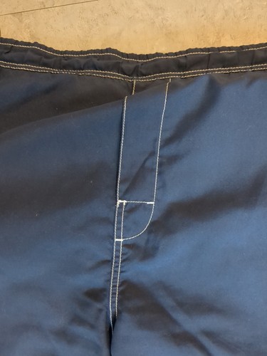 Trader Bay Men’s Board Shorts Swim Trunks Navy Blue Size XL Tie Front 15099 - Picture 5 of 6