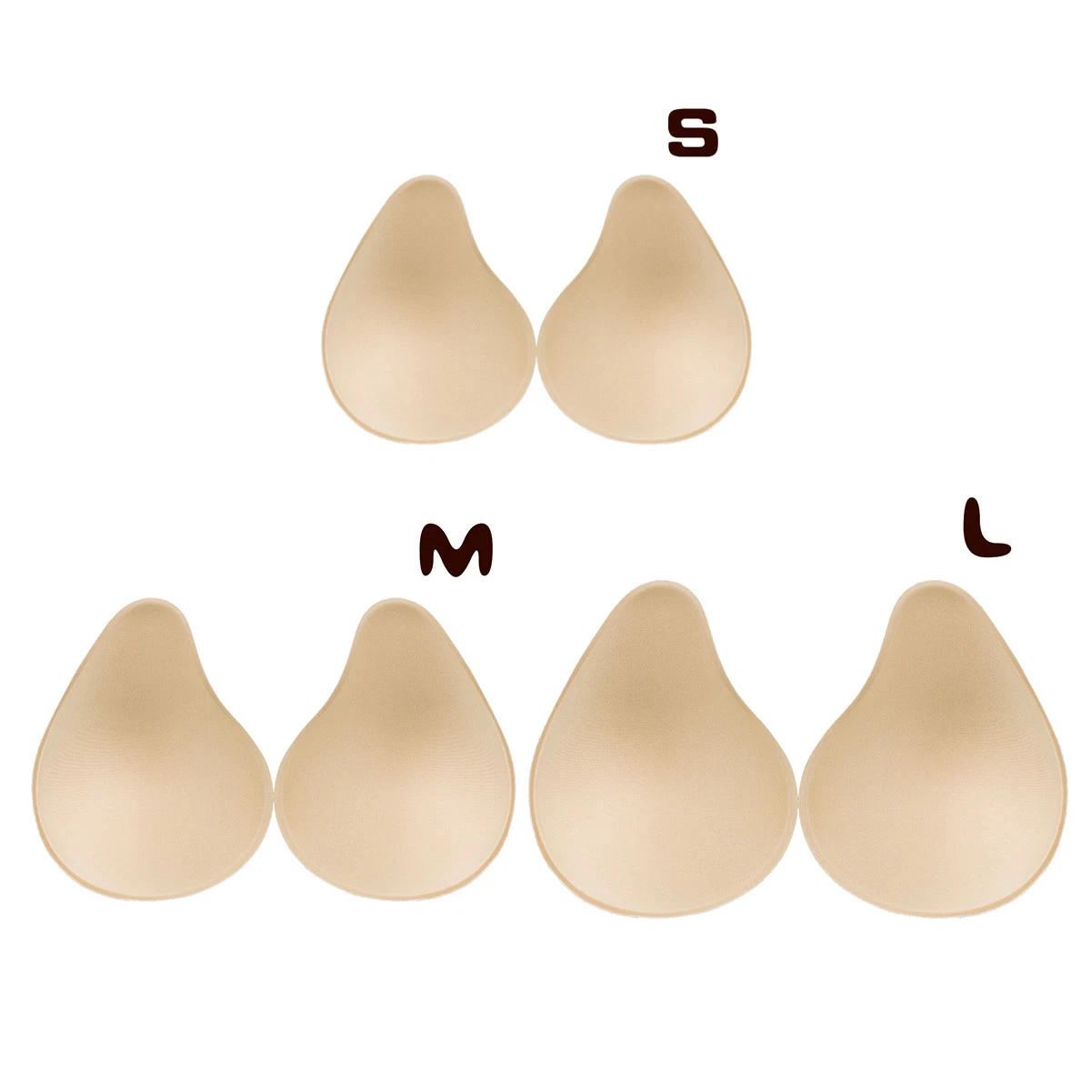 2pc Silicone Breast Forms Mastectomy Prosthesis Bra Inserts Pad Enhancer  Crossdresser Transgen