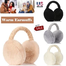 Fluffy Fur Ear Muffs Warmer Winter Warm Thick Plush Behind Head for Women Men US