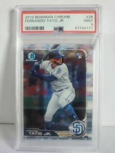 Fernando Tatis JR. rc ROOKIE CARD 2019 Bowman Chrome #26 PSA 9