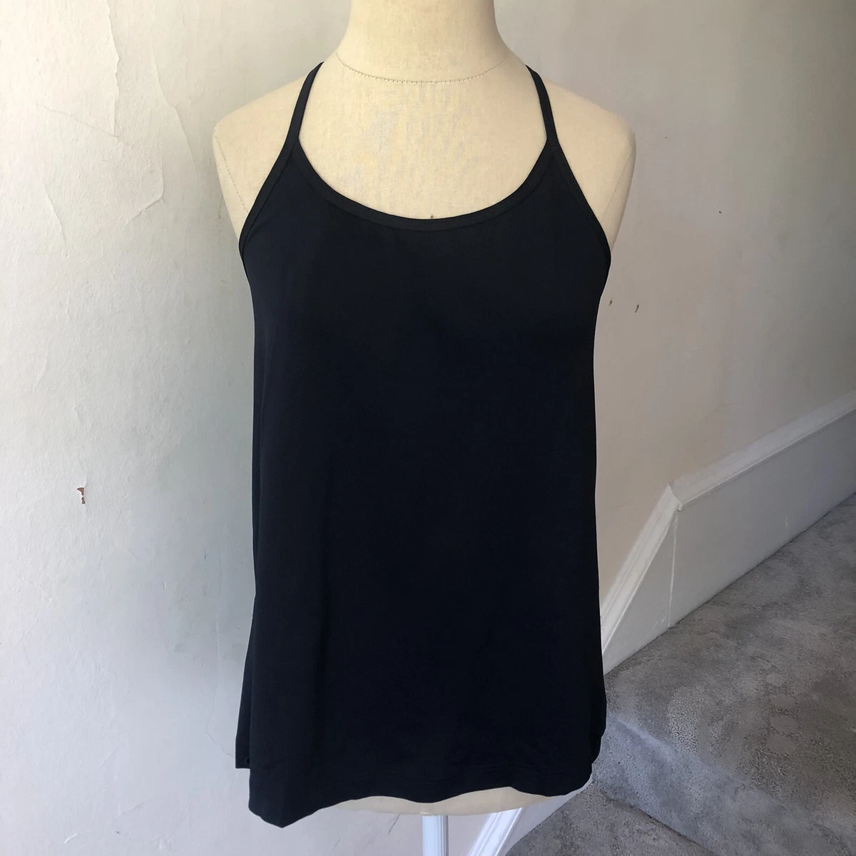 Thin strap racerback tank top top
