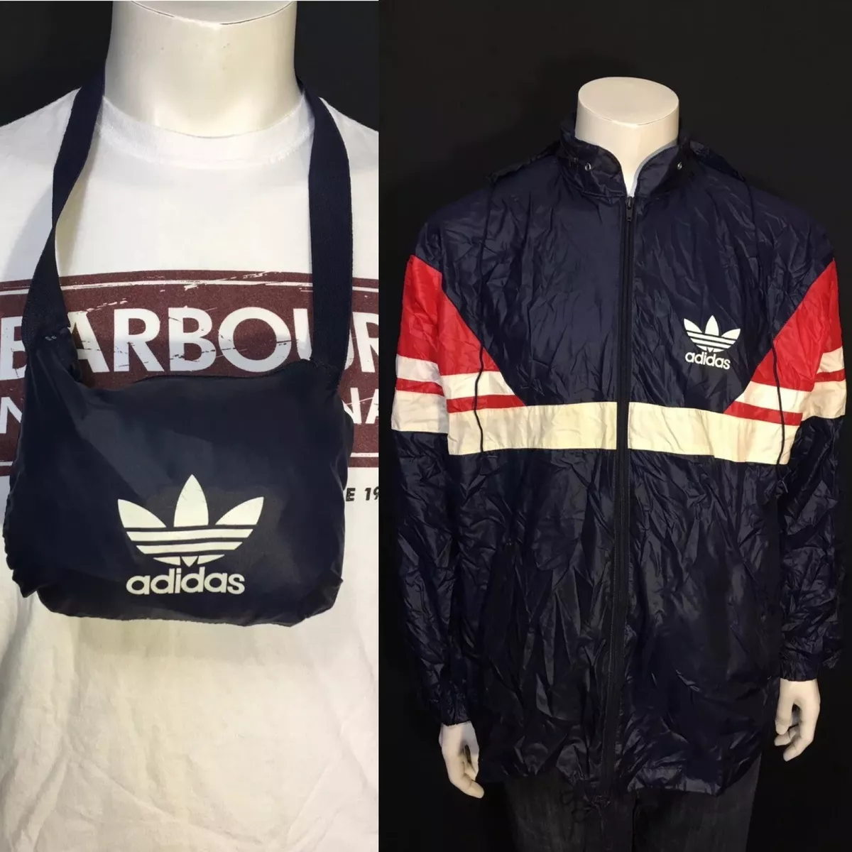 Adidas retro hotsell rain jacket