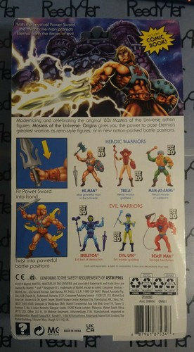 HE-MAN New Masters Of The Universe Origins MOTU Action Figure reissue Sword USA - Picture 2 of 3