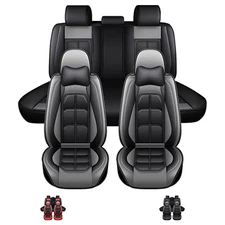 For Acura RDX TLX TSX 5-Seats Car Seat Covers Luxury Leather Front Rear Protect