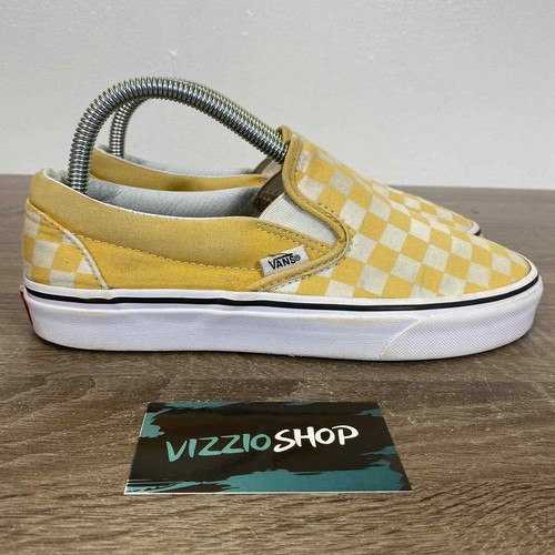 light yellow checkered vans