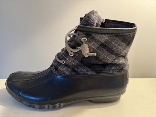 Sperry Top Gr. 11 M Spider Damen gesteppter Nylon-Entenstiefel grau - Bild 7 von 10