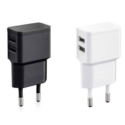 Dual USB-Charger Pro Series Netzteil Ladegerät Vorteilspack 1x weiß + 1x schwarz
