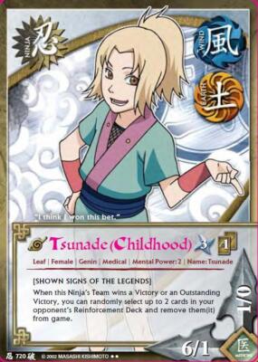 Tsunade (Childhood) - N-720 - Rare - 1st Edition Broken Promise NM/LP - Naruto